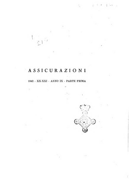 Assicurazioni rivista di diritto, economia e finanza delle assicurazioni private