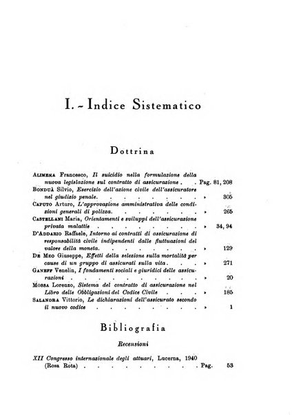 Assicurazioni rivista di diritto, economia e finanza delle assicurazioni private