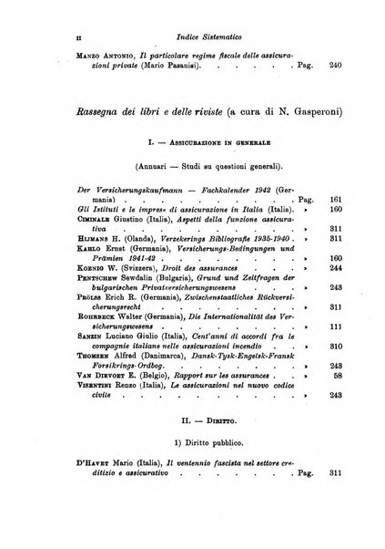 Assicurazioni rivista di diritto, economia e finanza delle assicurazioni private