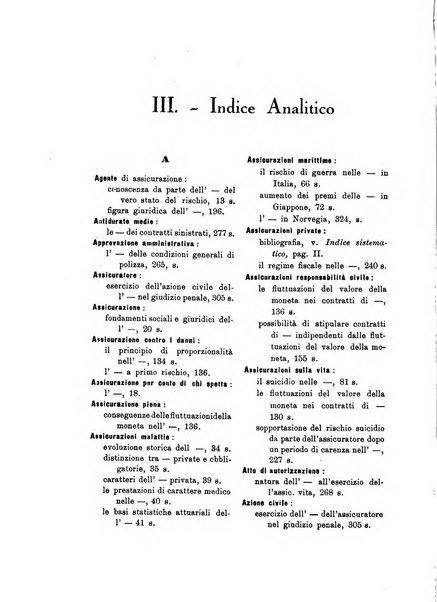 Assicurazioni rivista di diritto, economia e finanza delle assicurazioni private