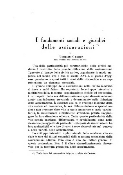 Assicurazioni rivista di diritto, economia e finanza delle assicurazioni private