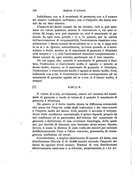 Assicurazioni rivista di diritto, economia e finanza delle assicurazioni private