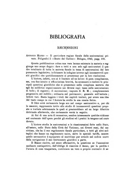 Assicurazioni rivista di diritto, economia e finanza delle assicurazioni private