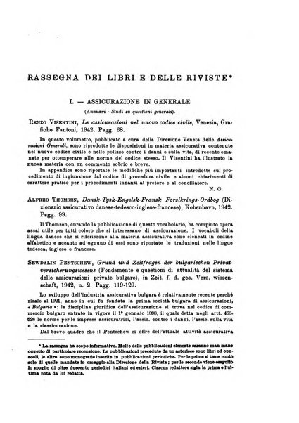 Assicurazioni rivista di diritto, economia e finanza delle assicurazioni private