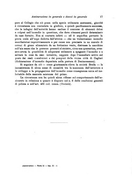 Assicurazioni rivista di diritto, economia e finanza delle assicurazioni private