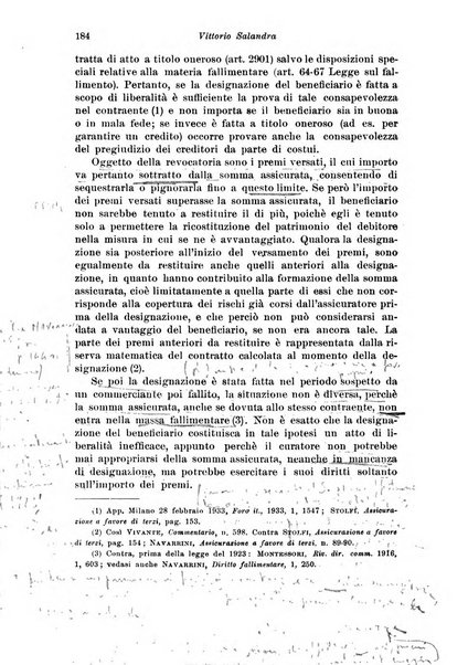 Assicurazioni rivista di diritto, economia e finanza delle assicurazioni private