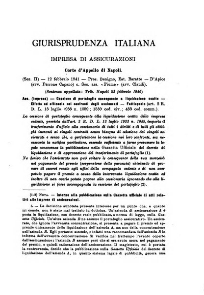 Assicurazioni rivista di diritto, economia e finanza delle assicurazioni private