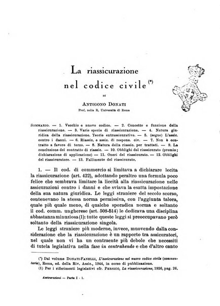 Assicurazioni rivista di diritto, economia e finanza delle assicurazioni private