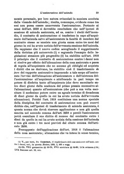 Assicurazioni rivista di diritto, economia e finanza delle assicurazioni private