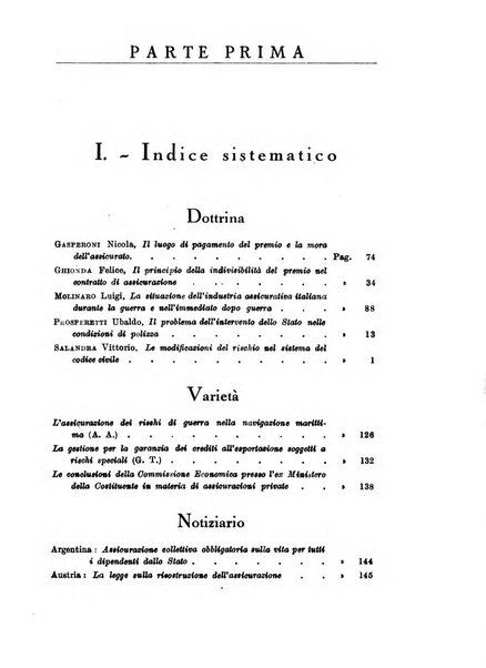 Assicurazioni rivista di diritto, economia e finanza delle assicurazioni private