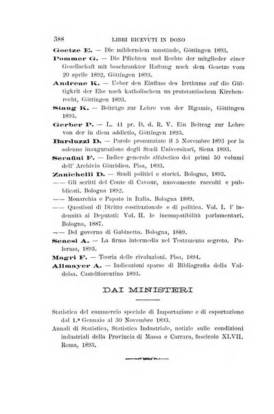 Studi senesi nel Circolo giuridico della R. Universita