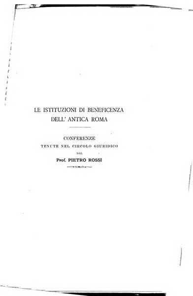 Studi senesi nel Circolo giuridico della R. Universita