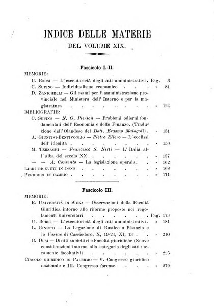 Studi senesi nel Circolo giuridico della R. Universita