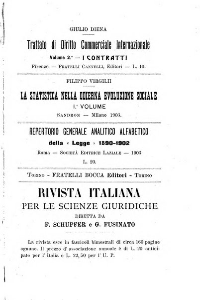 Studi senesi nel Circolo giuridico della R. Universita