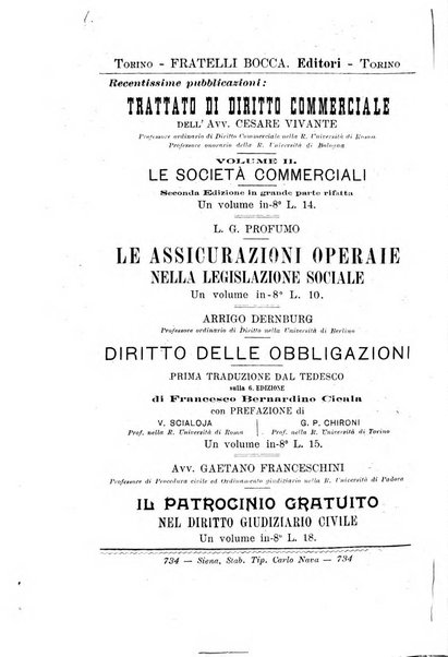 Studi senesi nel Circolo giuridico della R. Universita