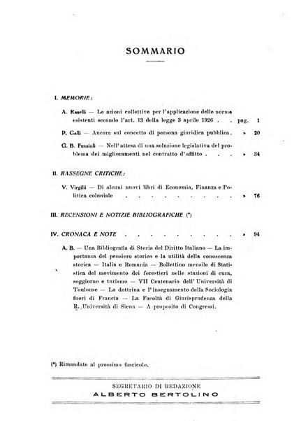 Studi senesi nel Circolo giuridico della R. Universita