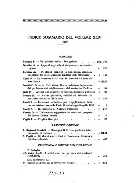 Studi senesi nel Circolo giuridico della R. Universita