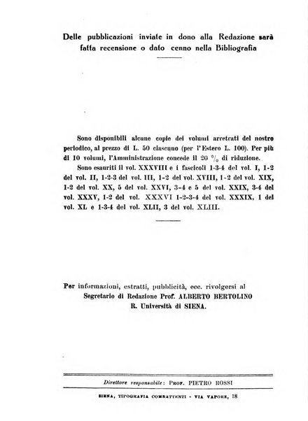 Studi senesi nel Circolo giuridico della R. Universita