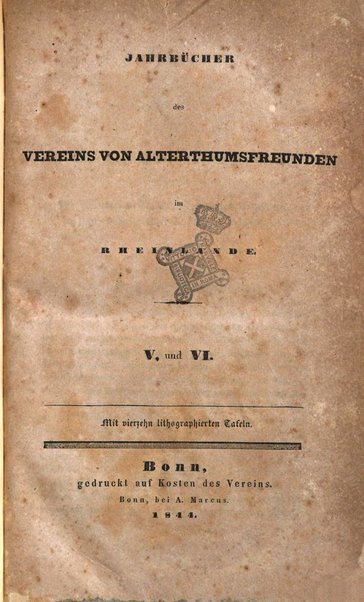 Jahrbucher des Vereins von Altertumsfreunden im Rheinlande