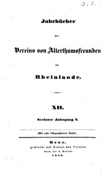 Jahrbucher des Vereins von Altertumsfreunden im Rheinlande