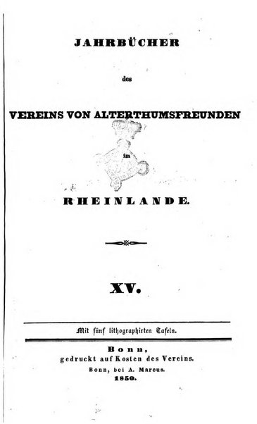 Jahrbucher des Vereins von Altertumsfreunden im Rheinlande