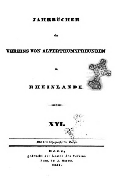 Jahrbucher des Vereins von Altertumsfreunden im Rheinlande