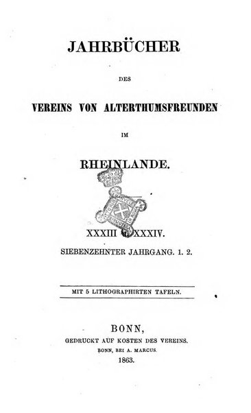 Jahrbucher des Vereins von Altertumsfreunden im Rheinlande