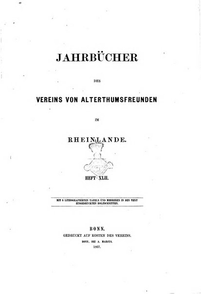 Jahrbucher des Vereins von Altertumsfreunden im Rheinlande