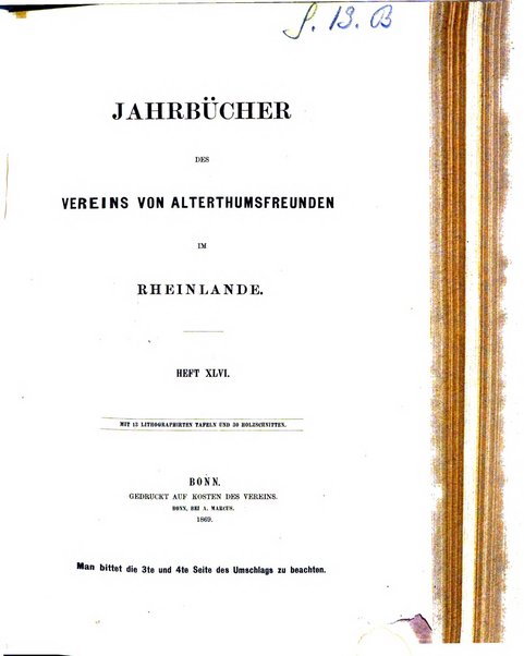 Jahrbucher des Vereins von Altertumsfreunden im Rheinlande