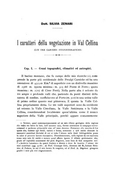 Archivio botanico per la sistematica, fitogeografia e genetica (storica e sperimentale) e Bollettino dell'Istituto botanico della R. Università di Modena