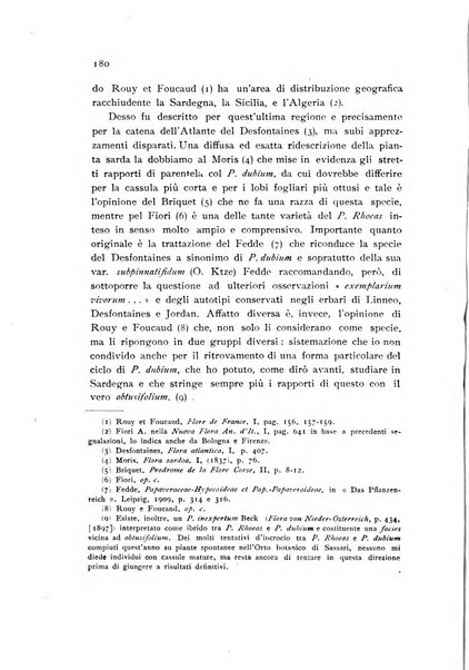 Archivio botanico per la sistematica, fitogeografia e genetica (storica e sperimentale) e Bollettino dell'Istituto botanico della R. Università di Modena