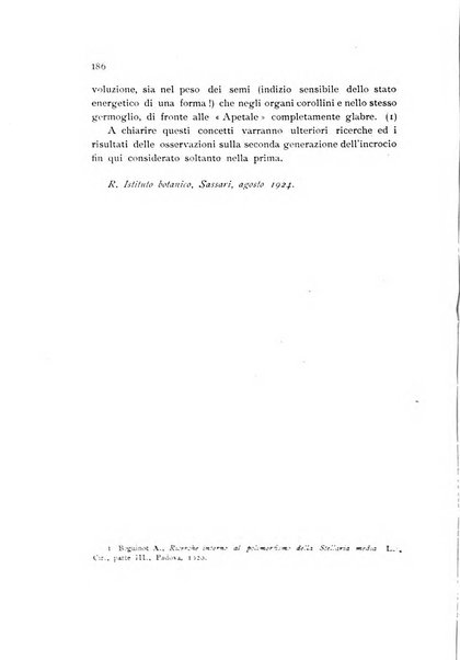 Archivio botanico per la sistematica, fitogeografia e genetica (storica e sperimentale) e Bollettino dell'Istituto botanico della R. Università di Modena