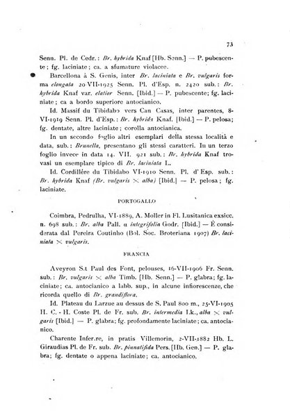 Archivio botanico per la sistematica, fitogeografia e genetica (storica e sperimentale) e Bollettino dell'Istituto botanico della R. Università di Modena