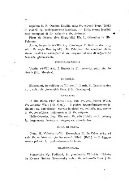 Archivio botanico per la sistematica, fitogeografia e genetica (storica e sperimentale) e Bollettino dell'Istituto botanico della R. Università di Modena