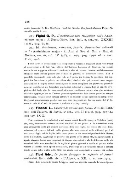 Archivio botanico per la sistematica, fitogeografia e genetica (storica e sperimentale) e Bollettino dell'Istituto botanico della R. Università di Modena