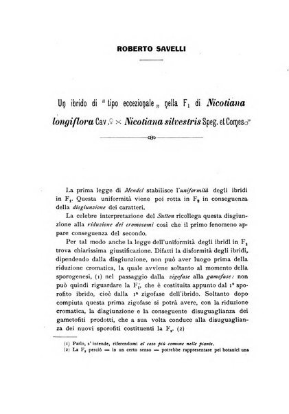 Archivio botanico per la sistematica, fitogeografia e genetica (storica e sperimentale) e Bollettino dell'Istituto botanico della R. Università di Modena