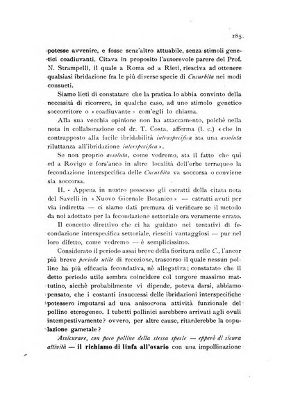 Archivio botanico per la sistematica, fitogeografia e genetica (storica e sperimentale) e Bollettino dell'Istituto botanico della R. Università di Modena