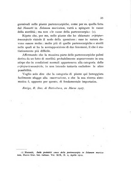 Archivio botanico per la sistematica, fitogeografia e genetica (storica e sperimentale) e Bollettino dell'Istituto botanico della R. Università di Modena