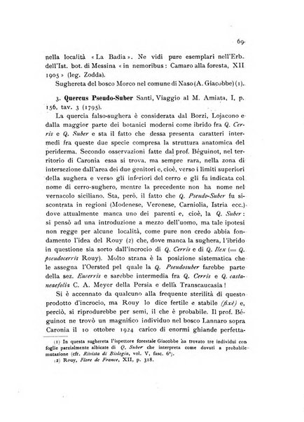 Archivio botanico per la sistematica, fitogeografia e genetica (storica e sperimentale) e Bollettino dell'Istituto botanico della R. Università di Modena