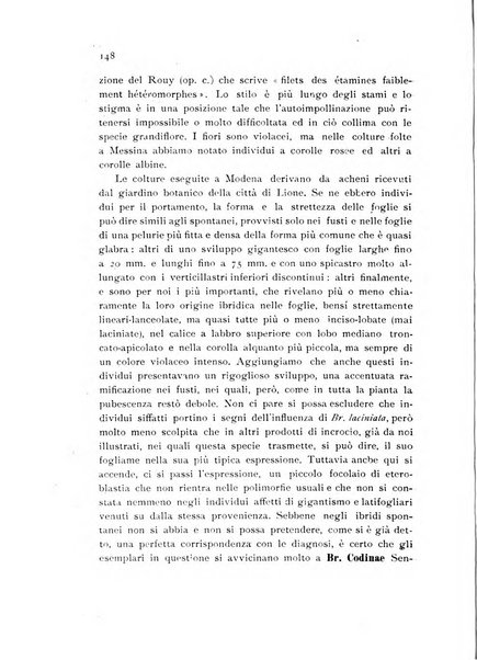 Archivio botanico per la sistematica, fitogeografia e genetica (storica e sperimentale) e Bollettino dell'Istituto botanico della R. Università di Modena