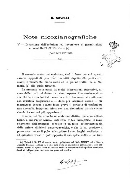 Archivio botanico per la sistematica, fitogeografia e genetica (storica e sperimentale) e Bollettino dell'Istituto botanico della R. Università di Modena