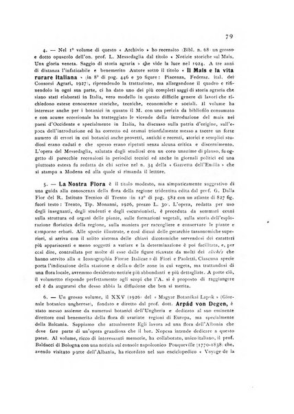 Archivio botanico per la sistematica, fitogeografia e genetica (storica e sperimentale) e Bollettino dell'Istituto botanico della R. Università di Modena