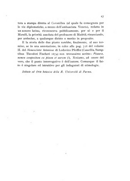 Archivio botanico per la sistematica, fitogeografia e genetica (storica e sperimentale) e Bollettino dell'Istituto botanico della R. Università di Modena