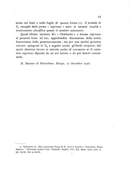 Archivio botanico per la sistematica, fitogeografia e genetica (storica e sperimentale) e Bollettino dell'Istituto botanico della R. Università di Modena