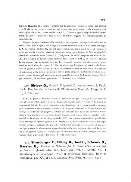 Archivio botanico per la sistematica, fitogeografia e genetica (storica e sperimentale) e Bollettino dell'Istituto botanico della R. Università di Modena