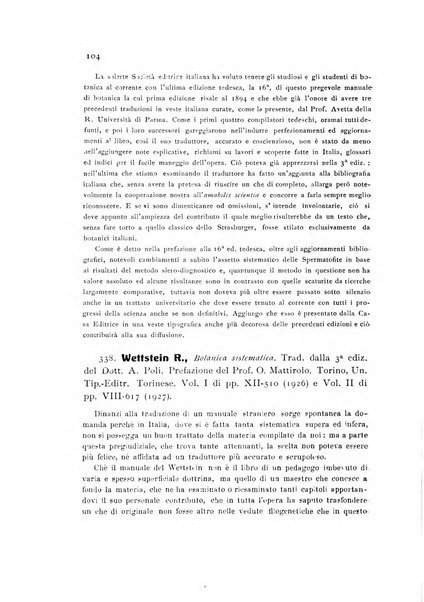 Archivio botanico per la sistematica, fitogeografia e genetica (storica e sperimentale) e Bollettino dell'Istituto botanico della R. Università di Modena