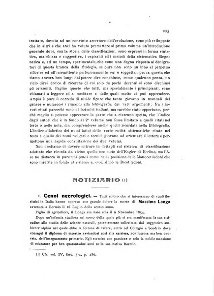 Archivio botanico per la sistematica, fitogeografia e genetica (storica e sperimentale) e Bollettino dell'Istituto botanico della R. Università di Modena