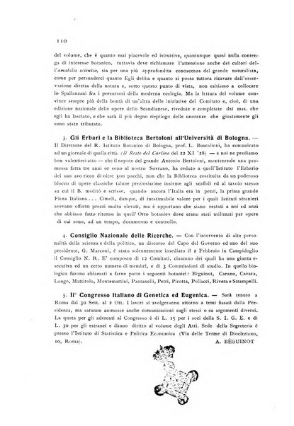 Archivio botanico per la sistematica, fitogeografia e genetica (storica e sperimentale) e Bollettino dell'Istituto botanico della R. Università di Modena