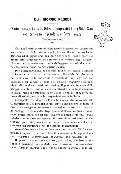 Archivio botanico per la sistematica, fitogeografia e genetica (storica e sperimentale) e Bollettino dell'Istituto botanico della R. Università di Modena