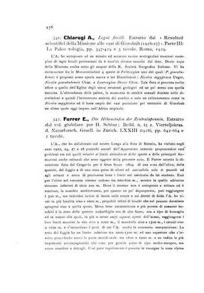 Archivio botanico per la sistematica, fitogeografia e genetica (storica e sperimentale) e Bollettino dell'Istituto botanico della R. Università di Modena